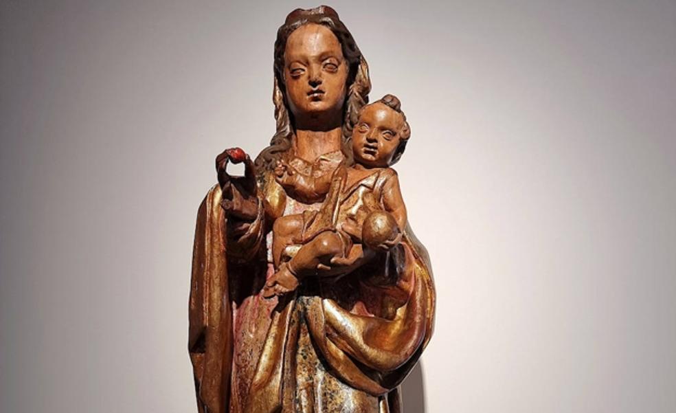 El MUBA expone la recién restaurada 'Virgen con niño' de Bonifacio Lázaro