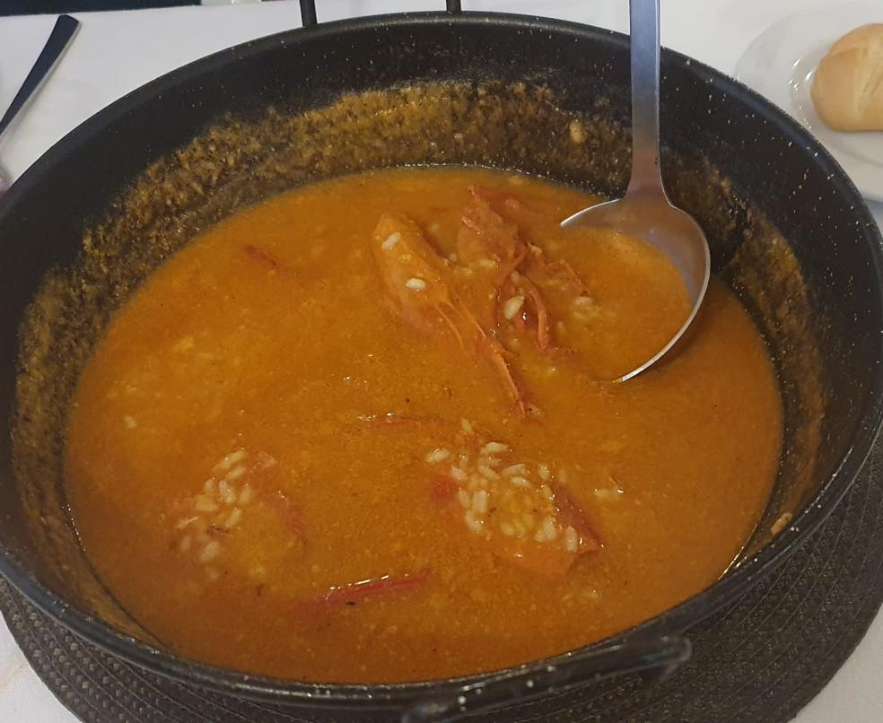 La Milanesa, un arroz con carabineros, pero sin jeito