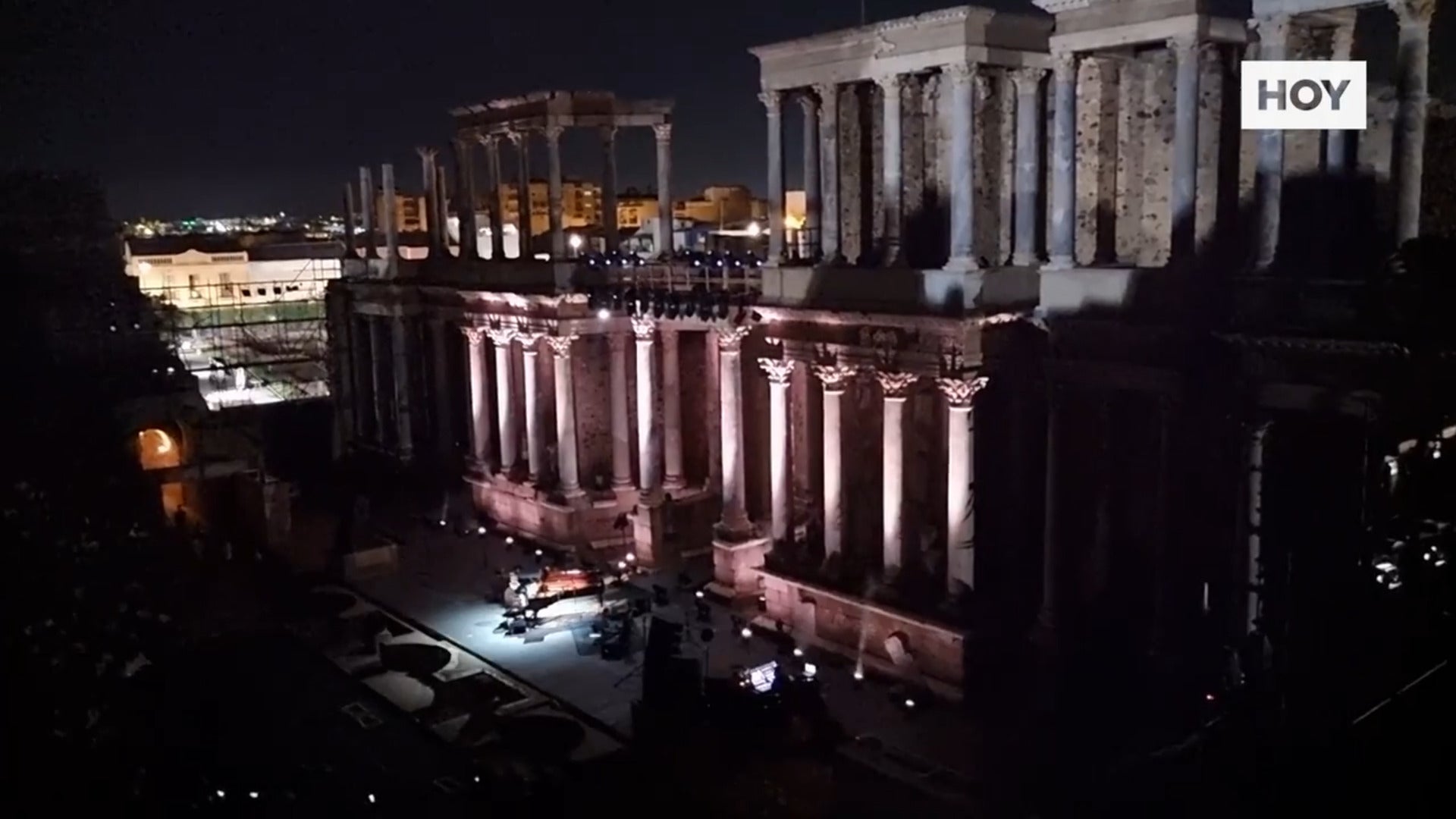 La virtuosidad de Ludovico impresionó en el majestuoso Teatro Romano de Mérida
