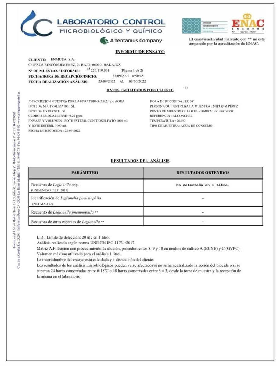 El Ayuntamiento confirma que el agua potable está «en perfecto estado»