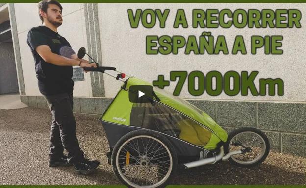 El joven alconchelero José Calaco inicia un viaje a pie por todas las provincias de España