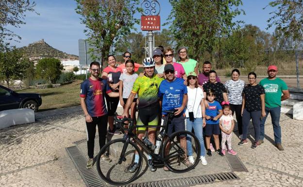 Raúl Rasero recorrió en bicicleta 150 kilómetros a beneficio de la ADMO