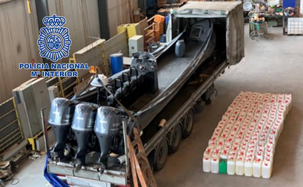 Tres talleres extremeños preparaban narcolanchas para transportar hachís desde Marruecos