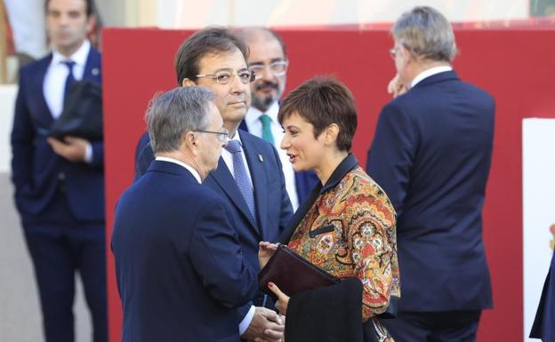 Estampado extremeño en el desfile de las Fuerzas Armadas