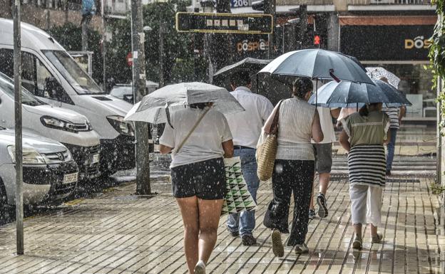 Previsión de lluvias para el domingo y el lunes en Extremadura