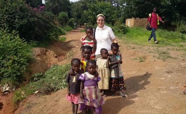 Un misionero de Puerza de María, en Kanzenze, Congo.