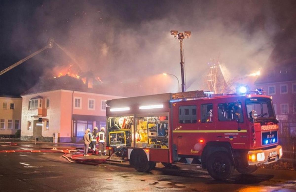 Un incendio intencionado destruye una residencia de refugiados ucranianos en Alemania