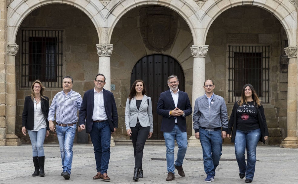 Los tres candidatos a la Alcaldía de Plasencia que repetirán en la foto