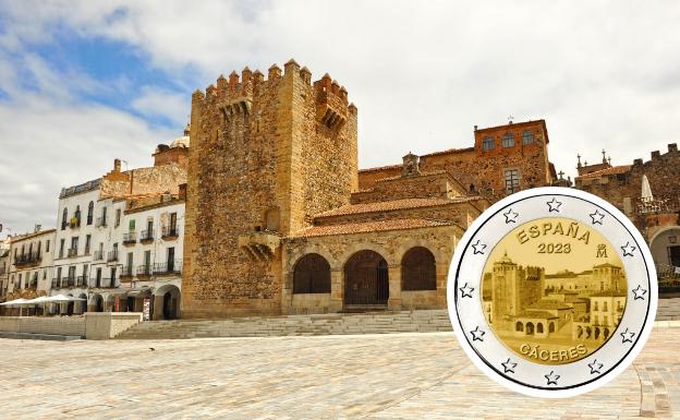 Cáceres tendrá una moneda conmemorativa de dos euros de curso legal en 2023