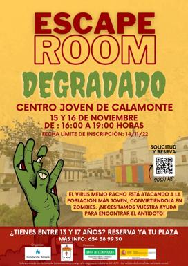 El Centro Joven de Calamonte organiza el Escape Room 'Degradado'