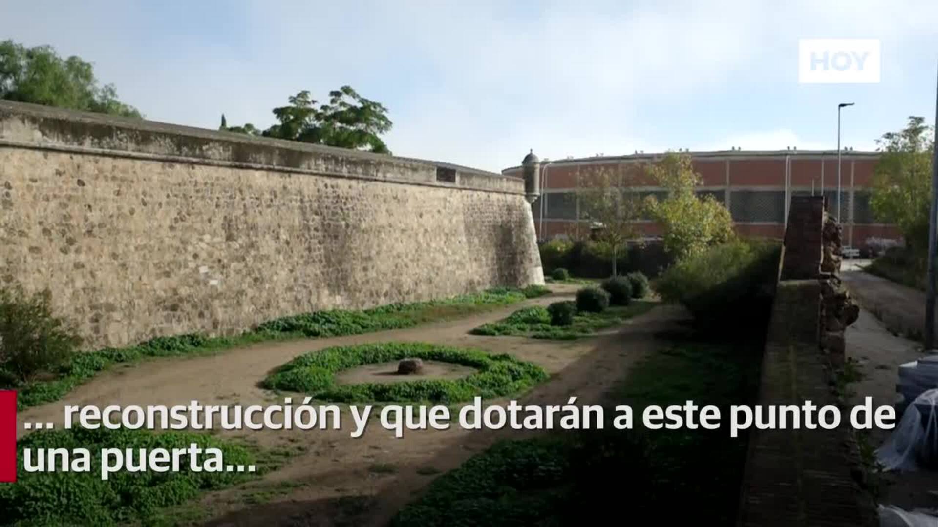 Badajoz reconstruirá la muralla por la calle Hermanos Merino