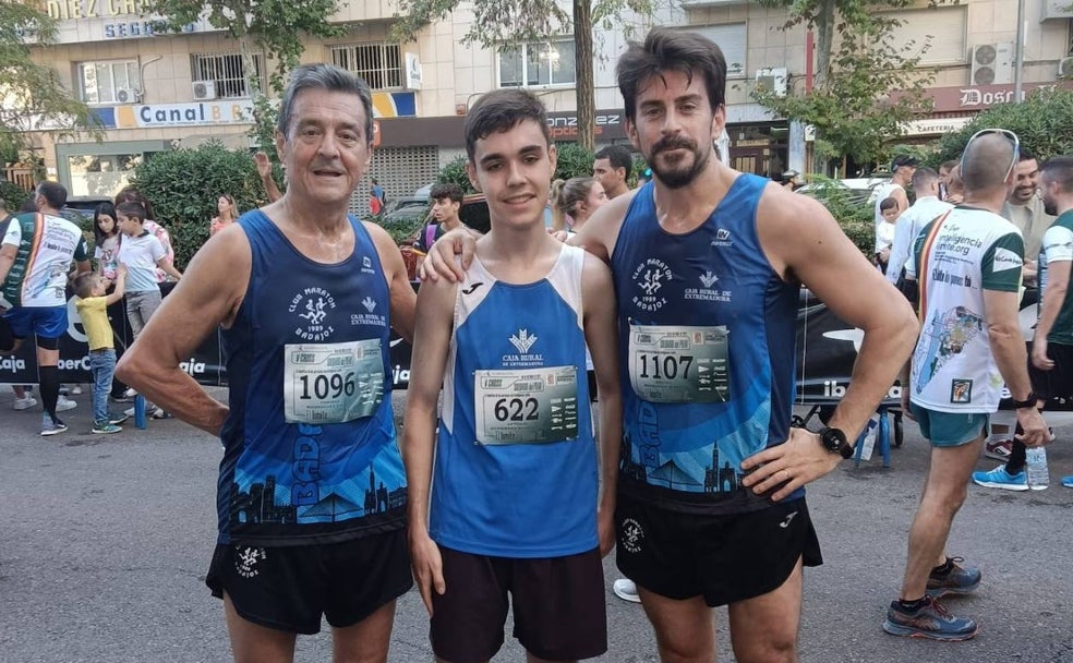 Tres generaciones cruzan la meta a la vez