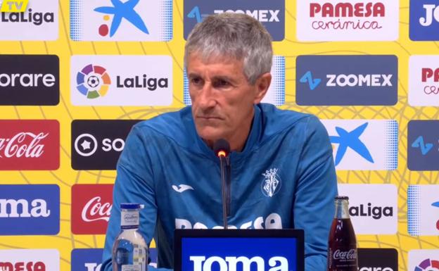 Quique Setién: «No quiero salir luego en la fotografía por una hipotética eliminación»