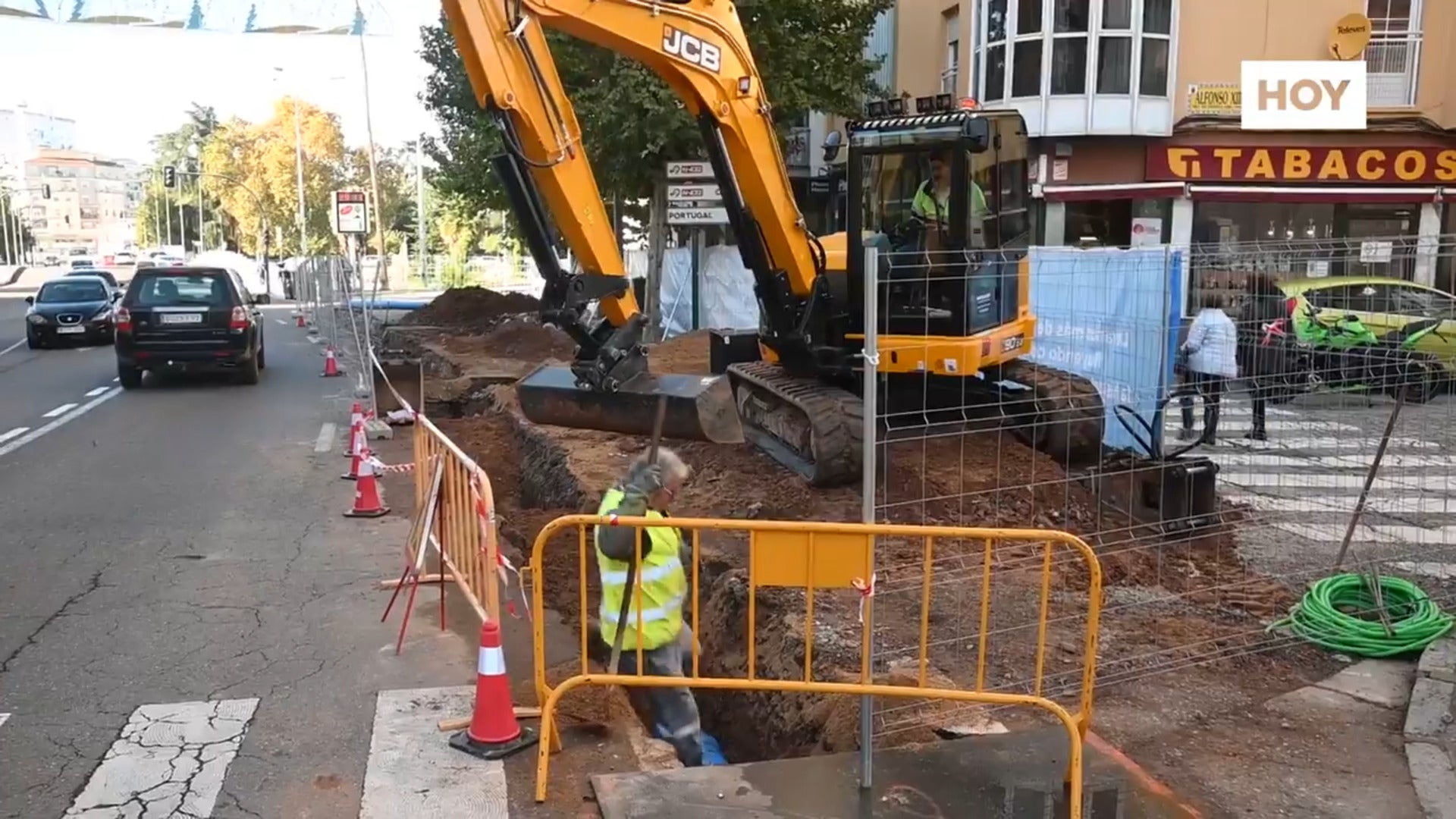 Arranca la renovación de tuberías en tres avenidas principales de Badajoz