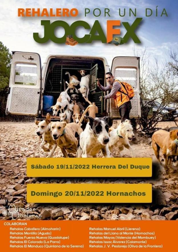 Los jóvenes cazadores muestran a la sociedad cómo es la labor de los rehaleros extremeños