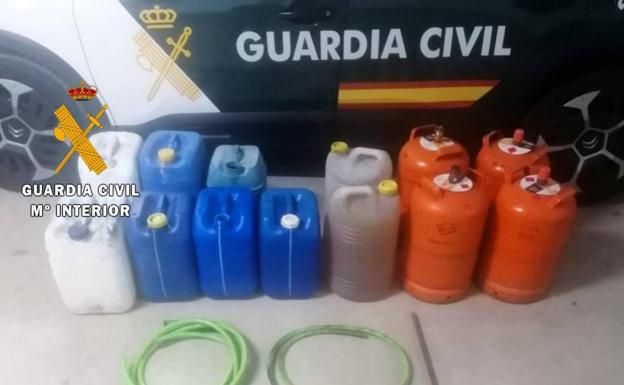 Dos hombres y una mujer investigados por robos de gasoil y bombonas en Valencia de Alcántara