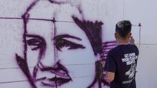 Badajoz Pinta decora los murales del Casco Antiguo