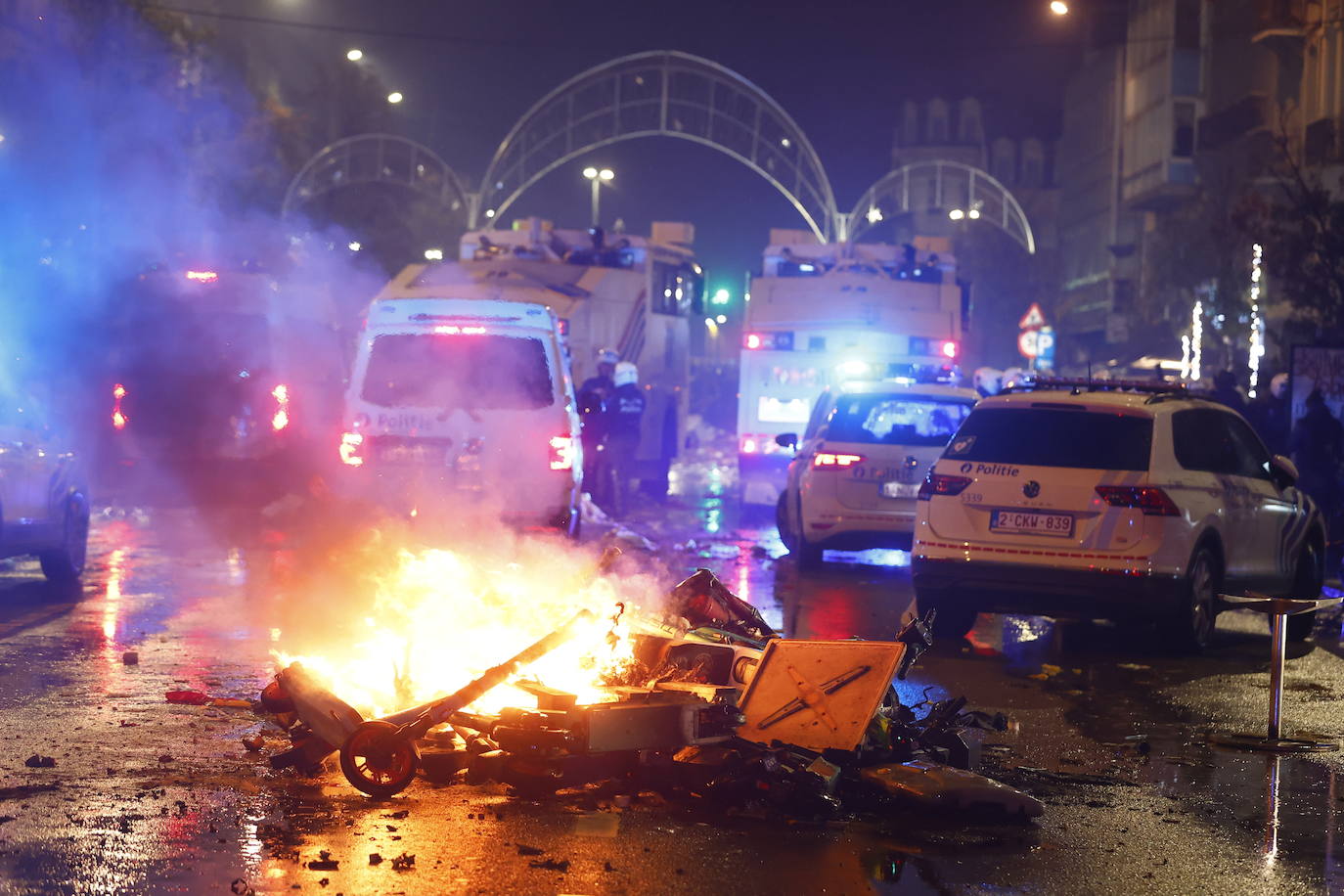 Disturbios en Bélgica tras la victoria de Marruecos
