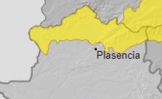 El 112 activa la alerta amarilla por lluvias en el norte de la provincia de Cáceres