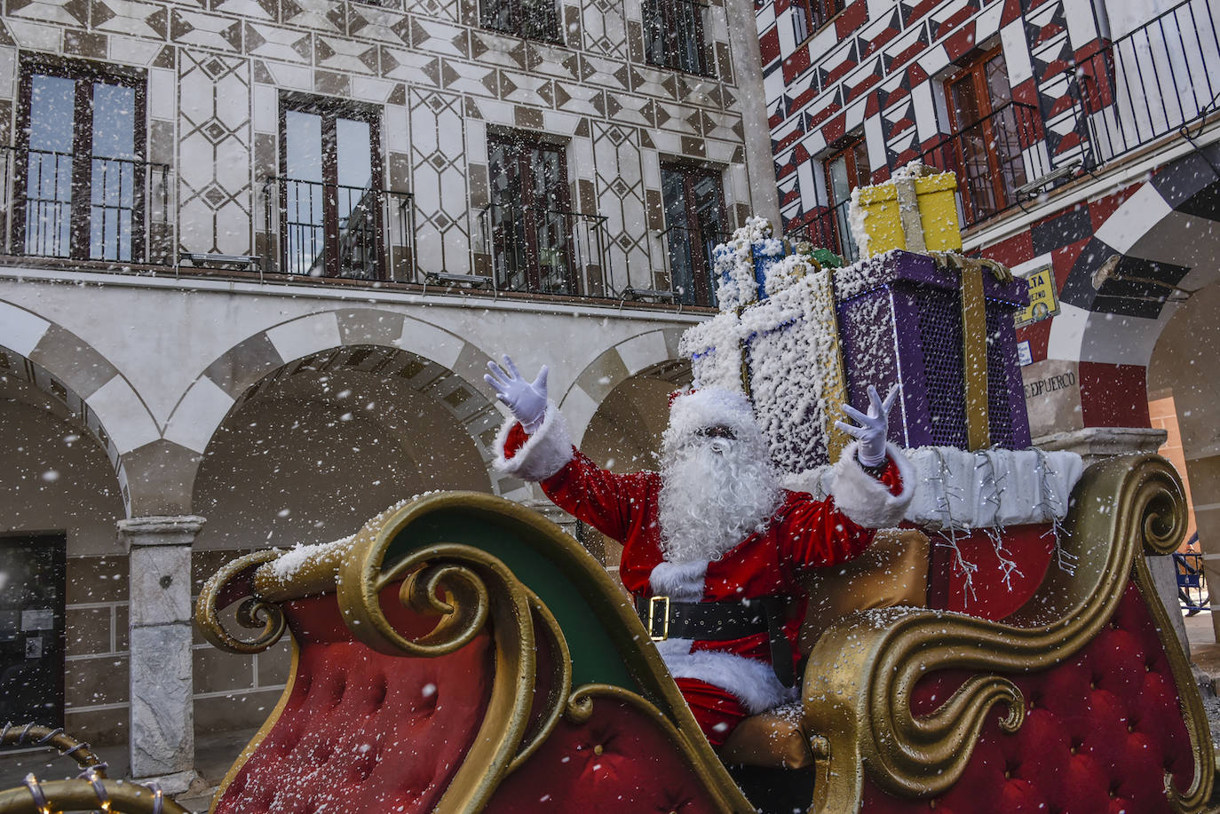 Papá Noel llega a Badajoz para competir con los Reyes Magos