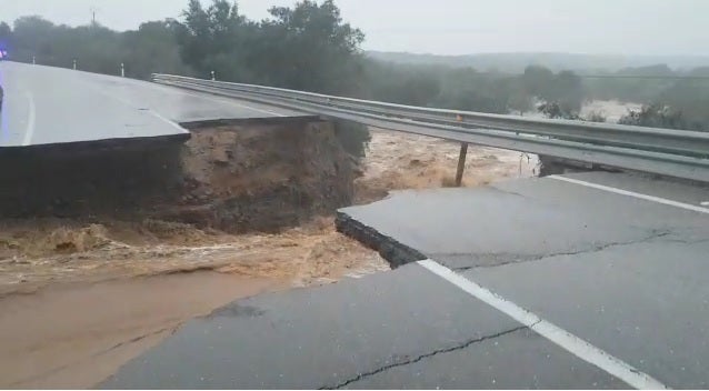 Incidencias por la lluvia en Extremadura