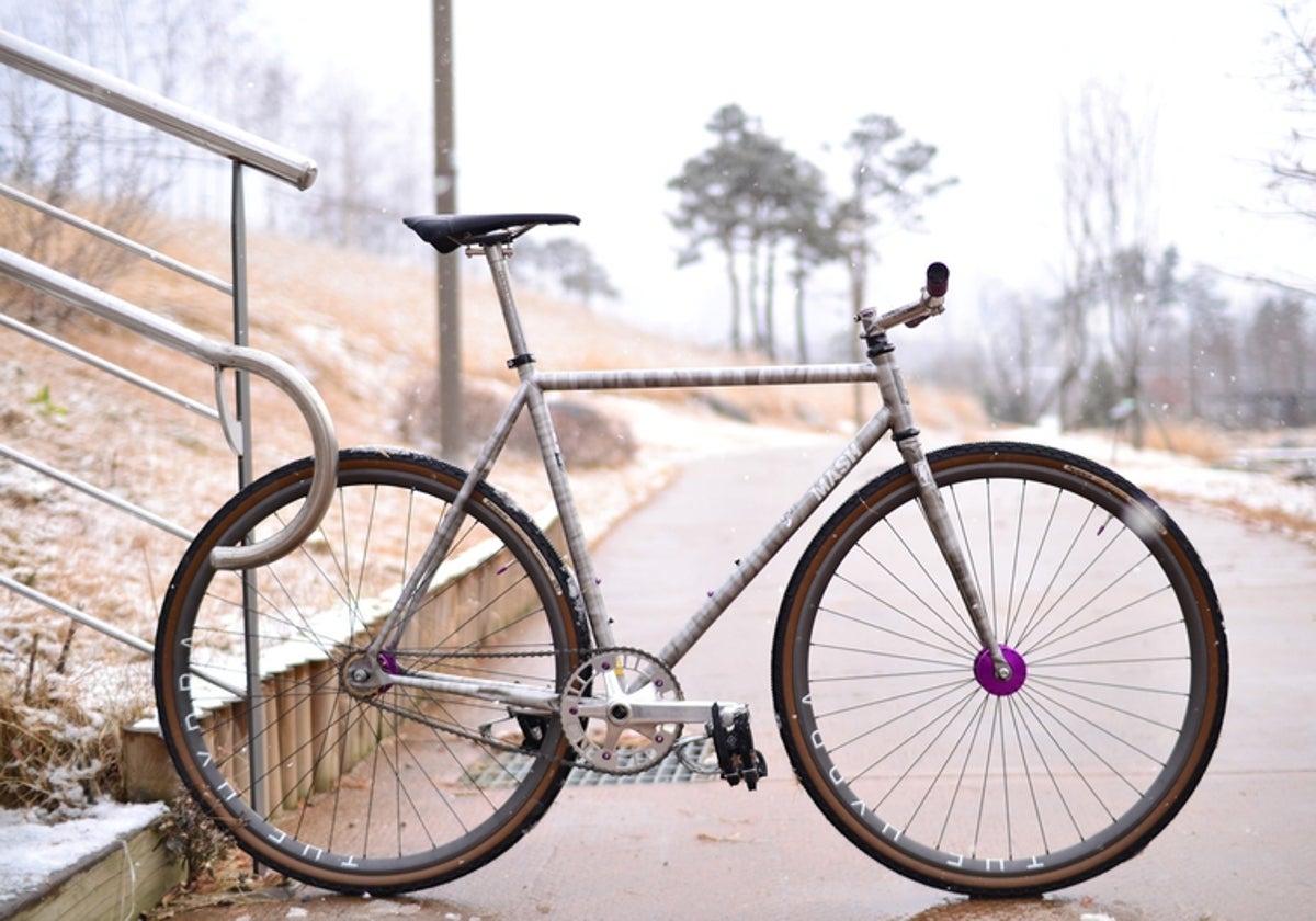 Bicicleta fixie con discount marchas