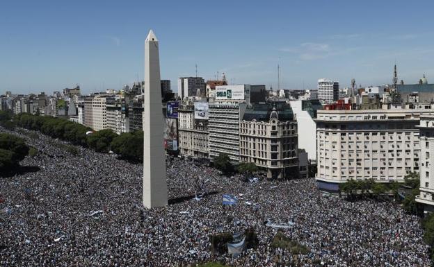 Argentina enloquece con los campeones