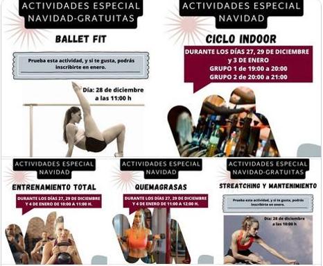 Diferentes actividades para mantenerse en forma en Navidad