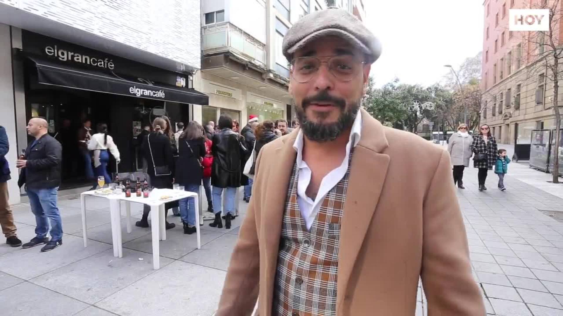 Cañas navideñas en Cáceres