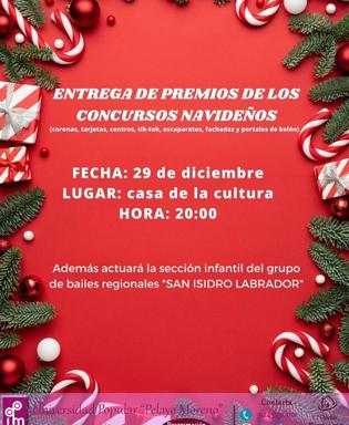 Entrega de premios de los concursos navideños