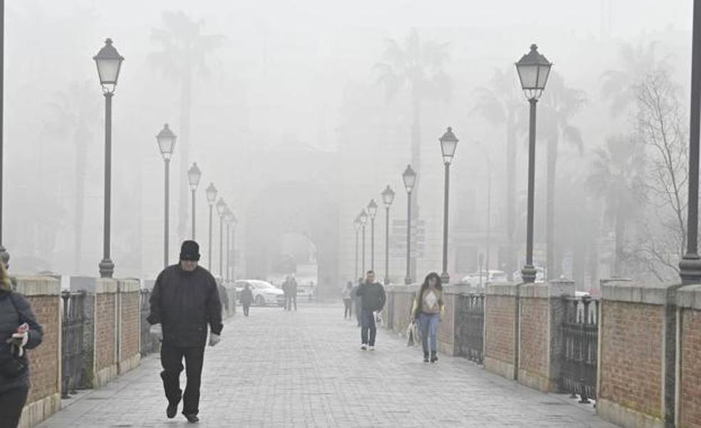 Las Vegas del Guadiana, Tajo y Alagón estarán en alerta por niebla hasta el jueves