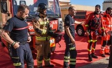 Los bomberos en el corazón de Badajoz