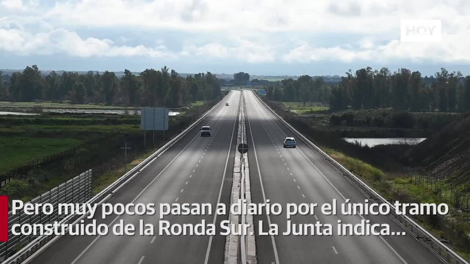 3.000 vehículos circulan al día por el tramo abierto de la Ronda Sur de Badajoz