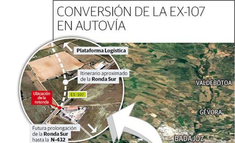 Medio Ambiente avala el trazado de la autovía entre Badajoz y Olivenza