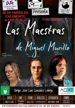 Contigo Teatro llega a Calamonte con 'Las maestras'