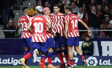Los goles de la abultada victoria del Atlético frente al Valladolid