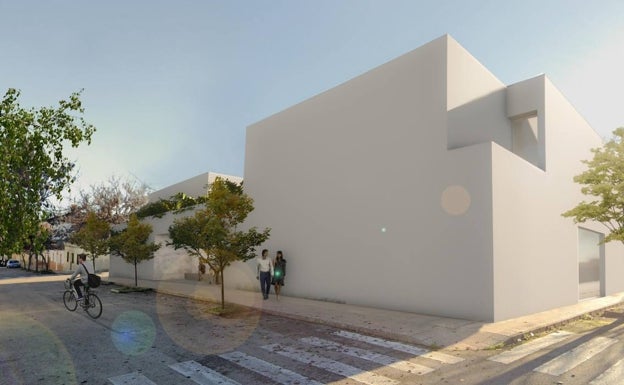 El centro cívico de Santa Lucía de Cáceres tendrá auditorio, sala de exposiciones, ludoteca y mirador a la Montaña