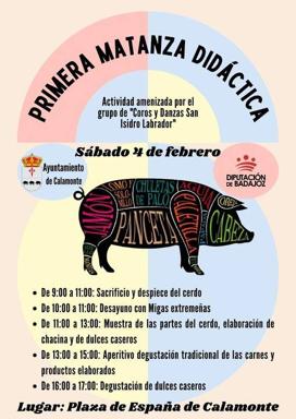 Calamonte acoge la primera Matanza Didáctica