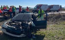 Dos hombres heridos en una salida de vía cerca de Valverde de Leganés