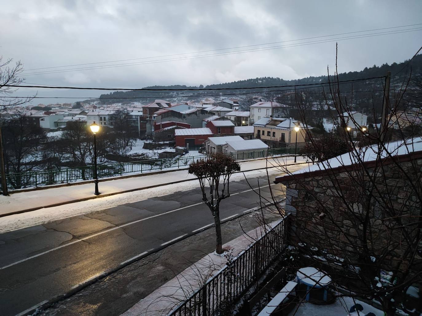 Piornal amanece nevado este miércoles