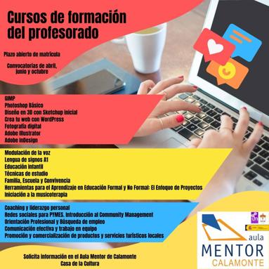 El Aula Mentor acoge cursos de formación del profesorado