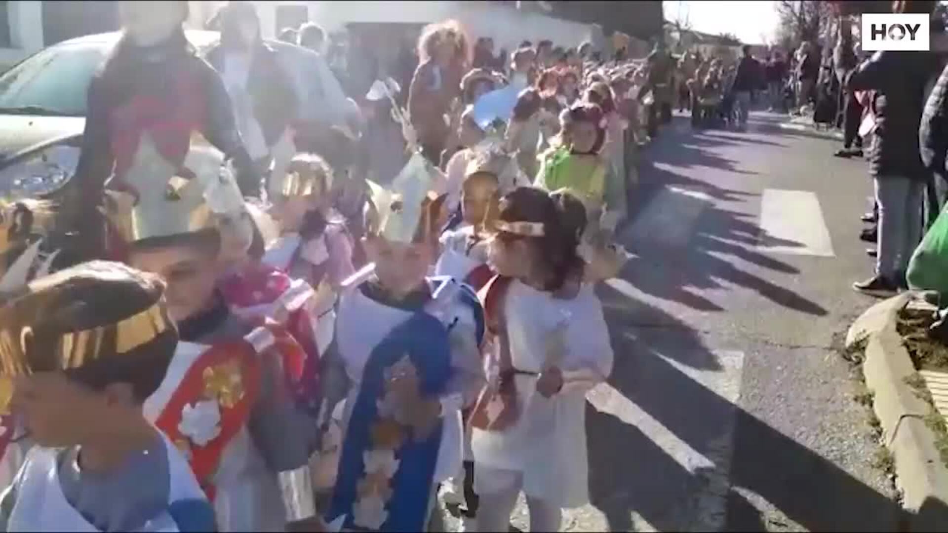 Desfile escolar del Carnaval de Casar de Cáceres