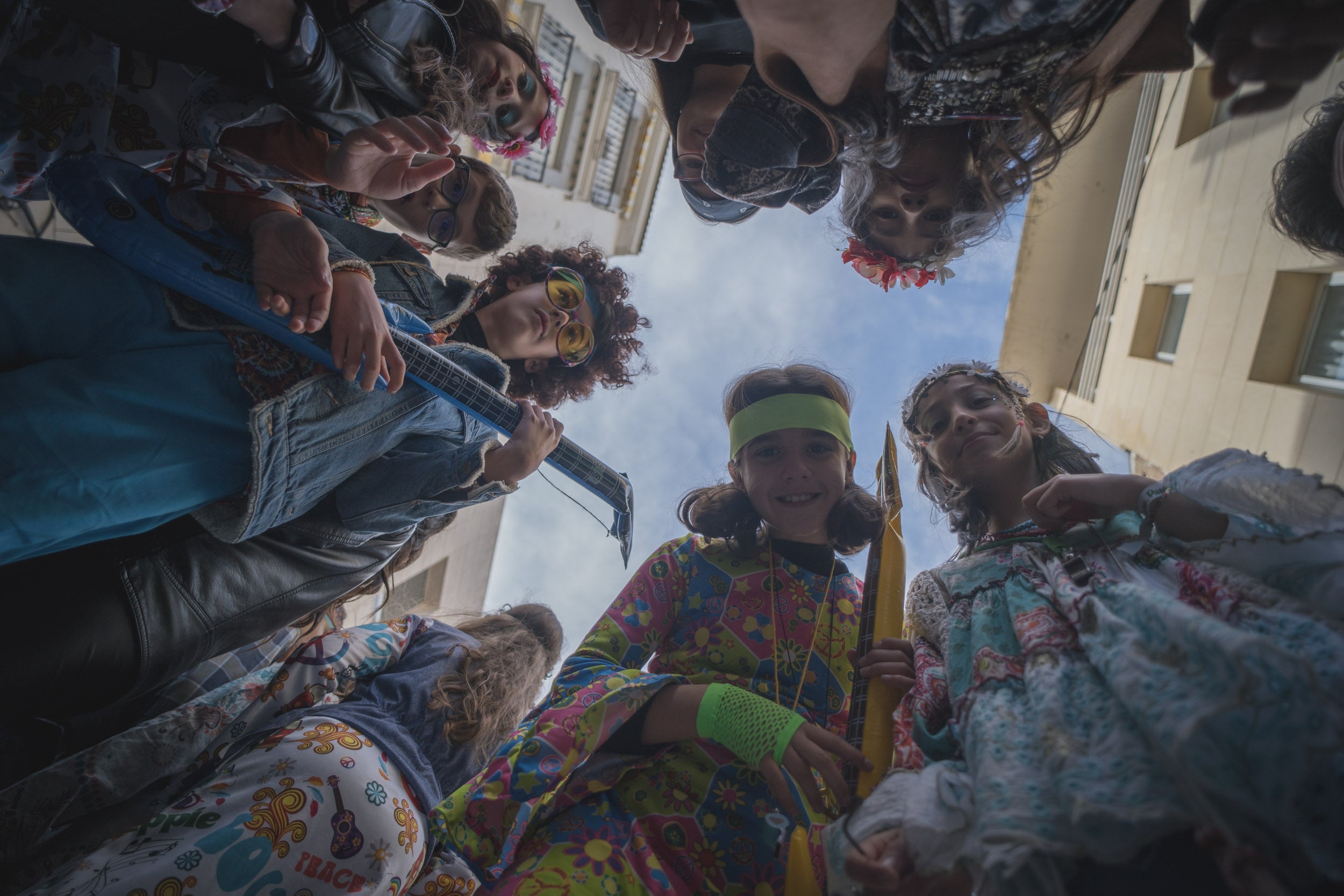 Desfile de carnaval de los colegios en Mérida