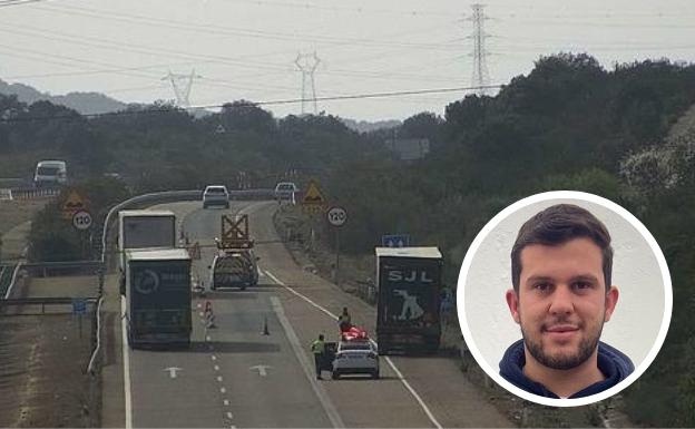 Muere un joven de La Zarza y otro resulta herido en un choque entre un coche y un camión cerca de Mérida