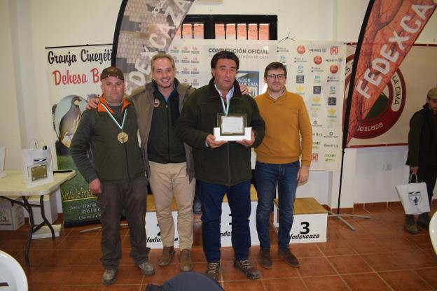 Ángel Risco, vencedor del Campeonato de Extremadura de Perdiz con Reclamo