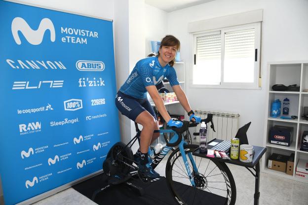 Pionera en el ciclismo virtual