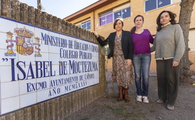 El colegio Moctezuma de Cáceres vuelve a llamarse Isabel de Moctezuma