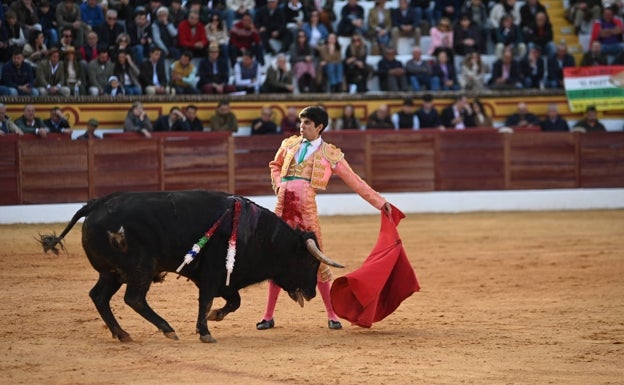 Tres buenos novillos de Talavante bastaron para que la terna saliera a hombros en Olivenza