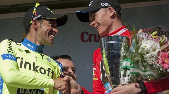 Froome gana el primer duelo con Contador