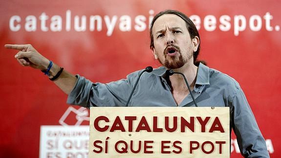 Iglesias define a Mas como un «falso patriota» que va de antisistema